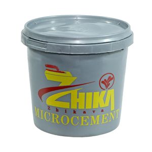 ملات خاکستری دکوراتیو نما ساختمان ژیکاوا مدل میکروسمنت وزن 1.5 کیلوگرم